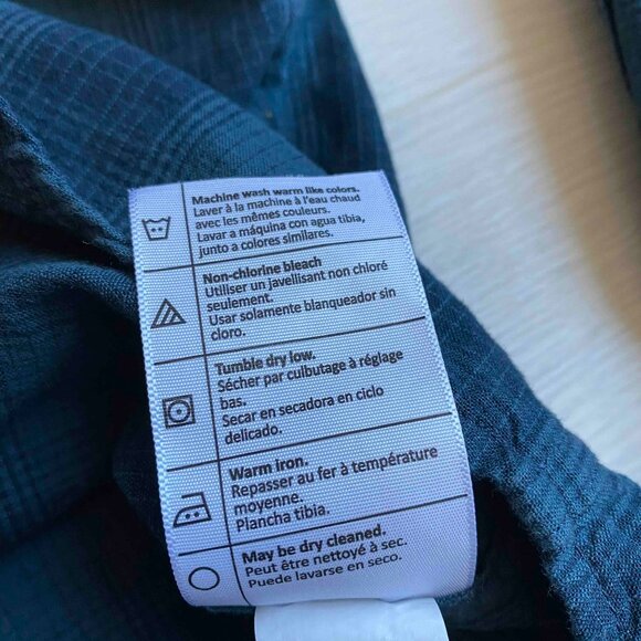 Carhatt Men's Plaid Blue Long Sleeve Button Shirt Relaxed Fit Size 4XL Western - Picture 7 of 11